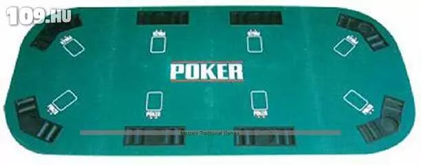 Póker asztallap 8 személyes ovális